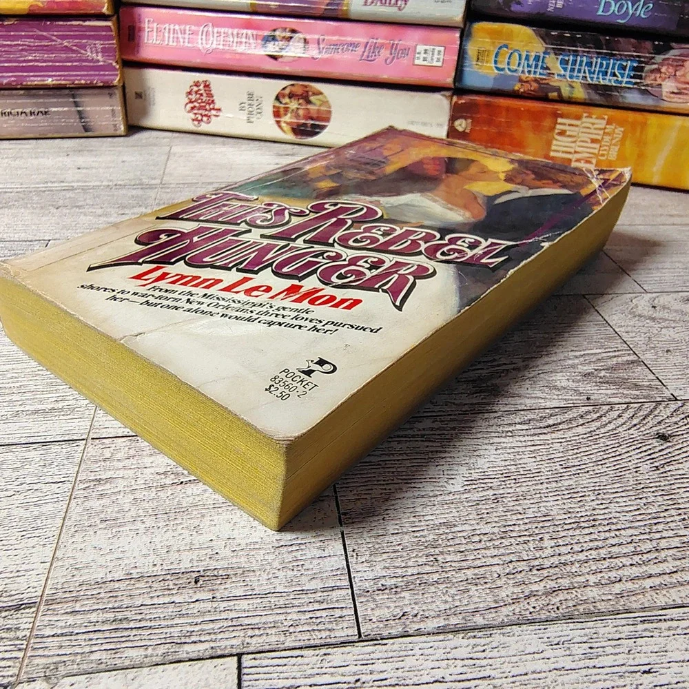 This Rebel Hunger by Lynn Le Mon 1980‎ Paperback Historical Romance Ex-Lib FAIR
